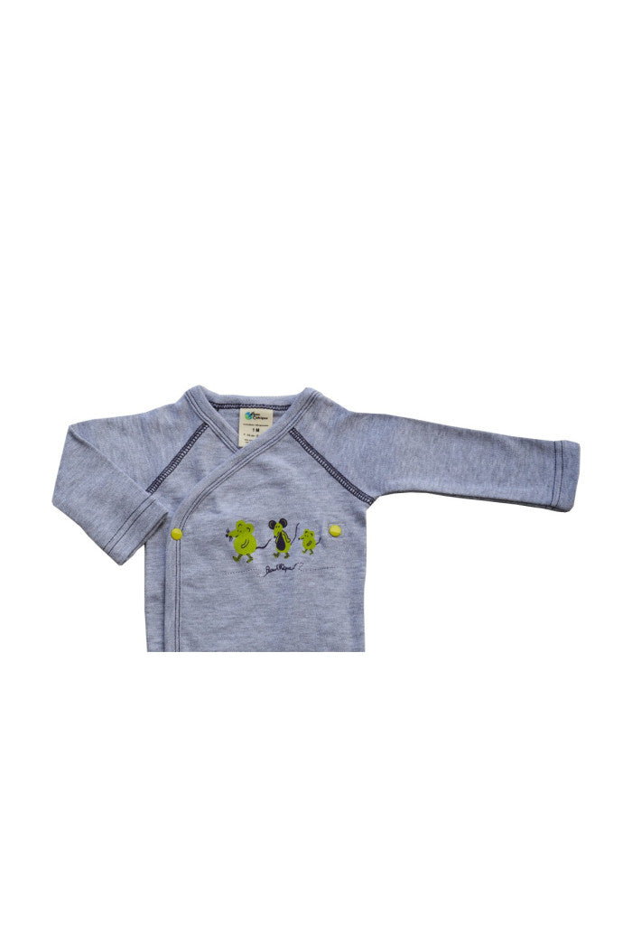 Body Bébé Croisé Manches Longues Souris, body bio, body bébé, body