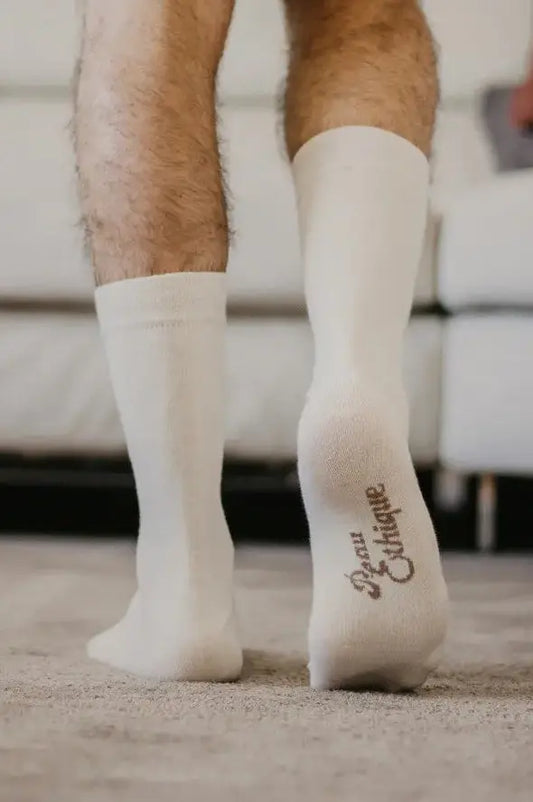 Chaussettes en coton biologique unie Peau Ethique