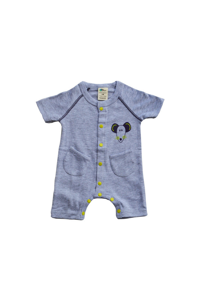 Combicourt bébé été en coton bio, vêtement été bébé bio, pyjama été bébé bio