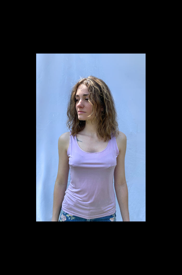 Debardeur soie parme, vetement soie, debardeur soie naturelle, vetement soie naturelle, debardeur 100 % soie