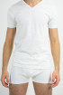 Tee-shirt homme en coton biologique, sous-vêtement homme, tee-shirt blanc