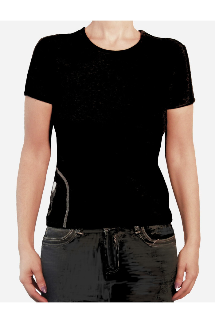 Tee-Shirt manches courtes coton biologique noir