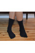 Chaussettes à orteils noir en coton biologique, chaussettes à doigts, chaussettes orteils homme, chaussettes bio