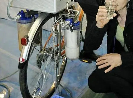 Un vélo qui purifie l'eau Peau Ethique