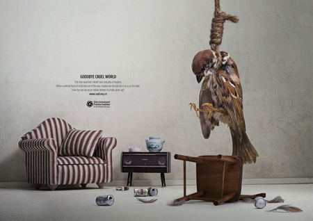 Les animaux poussés au suicide