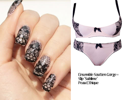 Assortir son vernis à sa lingerie