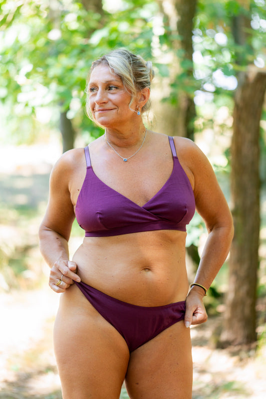 Wrap-over bralette – 100% organic cotton