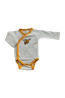 Body Bébé Croisé Manches Longues Abeille, body kimono, body maya l'abeille. 