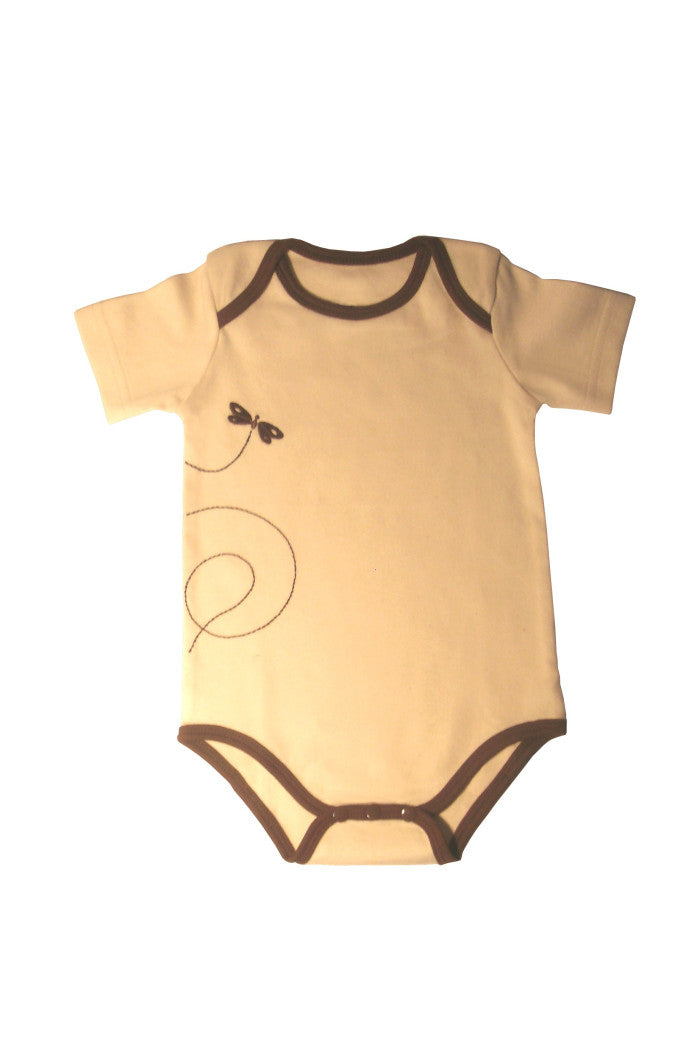 Body manches courtes coton bio Libellule