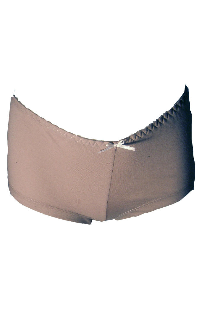 Boxer femme élégance coton bio Taupe