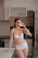 Boxer rose, boxer coton, boxer bio, shorty coton, shorty bio