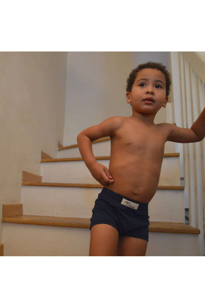 Boxer Garçon en coton biologique, sous-vêtement enfant Peau-Ethique-58