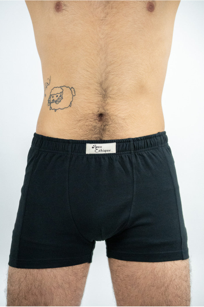 Boxer homme coton biologique, homme en boxer, boxer bio, caleçon bio, meilleur boxer homme, boxer Peau-Ethique