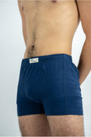 Boxer Homme en coton biologique, sous-vêtement homme, meilleur boxer, boxer homme Peau-Ethique, boxer bleu, boxer confort