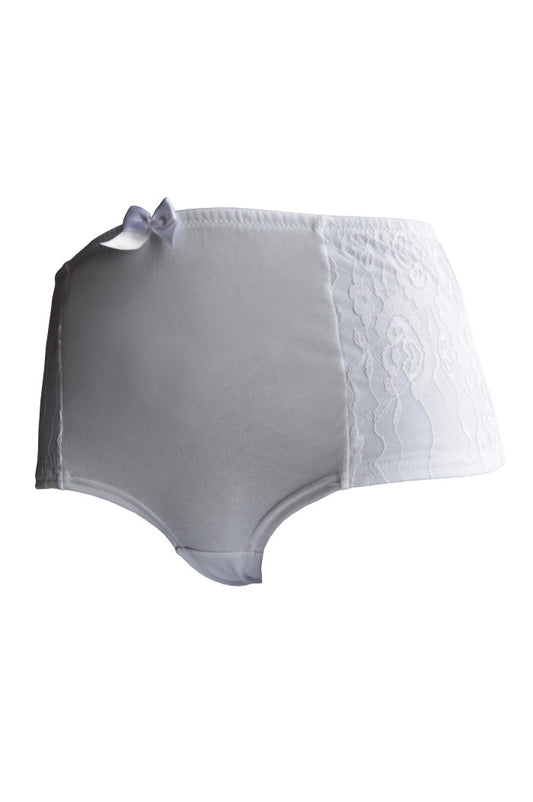 Boxer Sublime coton biologique, boxer dentelle, boxer sexy, boxer coton, boxer blanc, shorty dentelle
