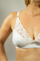 brassière écru femme en coton biologique, brassière upcycling, brassière coton bio, brassière no bra, Peau-Ethique