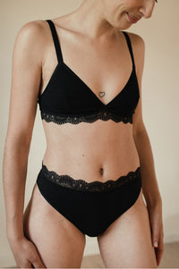 Brassière noire dentelle