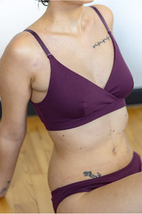 brassière femme, brassière triangle, brassière cache coeur, brassière coton, brassière bio