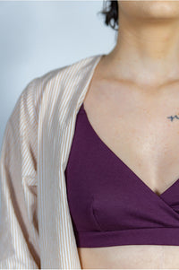 brassière femme, brassière triangle, brassière cache coeur, brassière coton, brassière bio