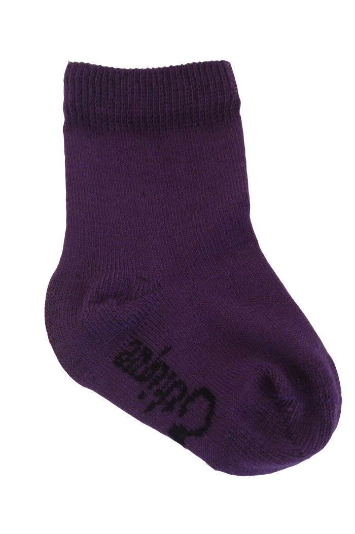 Chaussettes bébé Violet coton biologique, chaussettes bébé, chaussettes bio