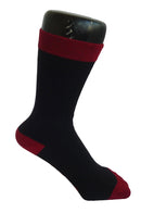 Chaussettes bio bicolores, chaussettes enfant, chaussettes coton, chaussettes rouge, chaussettes bio