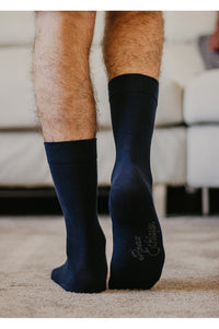 Chaussettes Bleu Marine coton bio