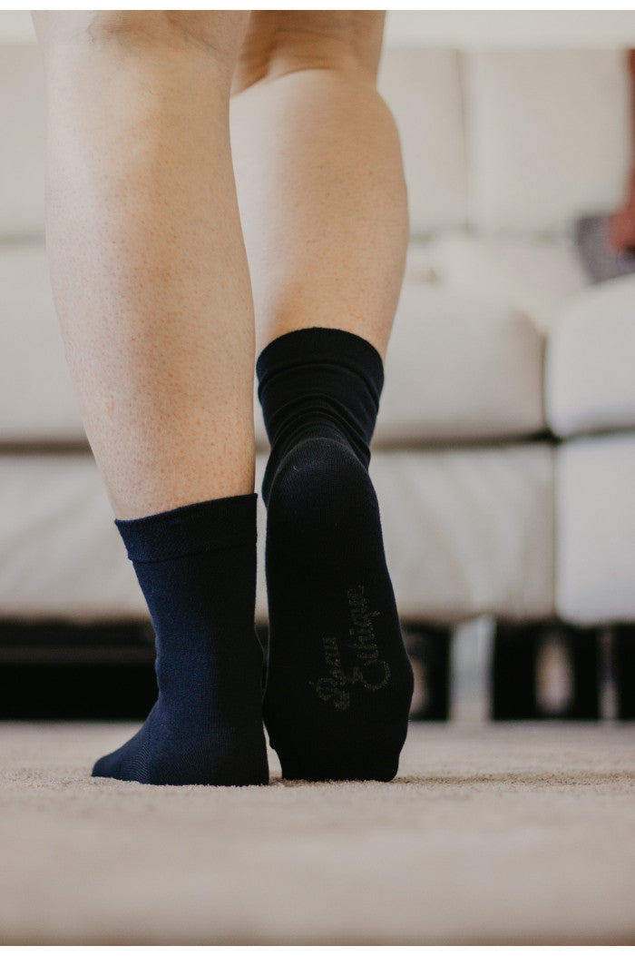Chaussettes Bleu Marine coton bio