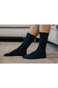 Chaussettes Bleu Marine coton bio