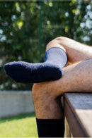 Chaussettes bouclettes coton biologique, chaussette de sport, chaussettes bleues