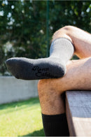 Chaussettes bouclettes coton biologique, chaussette de sport, chaussettes rando, chaussettes grise