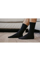 Chaussettes en coton biologique, chaussettes noires