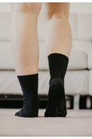 Chaussettes en coton biologique, chaussettes noires