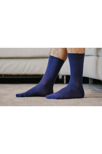 Chaussettes en coton biologique, chaussettes bio, chaussettes coton, chaussettes homme, chaussettes bleu