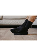 Chaussettes en coton biologique, chaussettes noires