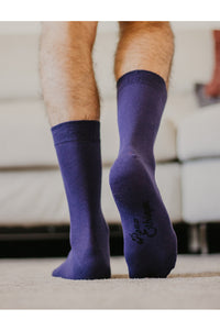 Chaussettes en coton biologique, chaussettes bio, chaussettes coton, chaussettes homme, chaussettes bleu