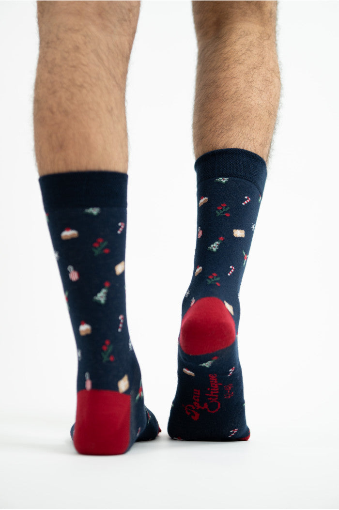 chaussettes de noel, chaussettes cadeau, chaussettes bio, chaussettes pere noël