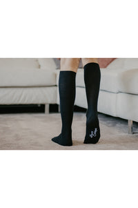 Chaussettes hautes coton, chaussettes montantes, chaussettes hautes, chaussettes coton, chaussettes noir, chaussettes homme