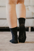 Chaussettes coton bio noires losanges gris, chaussettes coton homme, chaussettes coton femme, chaussettes bio