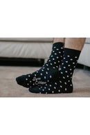 Chaussettes pois noir/blanc