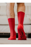 Chaussettes rayées coton bio