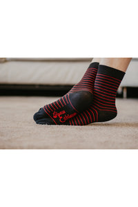Chaussettes coton, chaussettes rayées rouge, chaussettes bio, chaussettes homme, chaussettes femme, chaussette qui ne serre pas