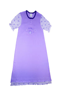Chemise de nuit manches courtes coton bio