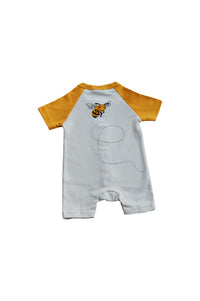 Combicourt Abeille, pyjama été bio pour bébé, vêtement été bébé bio