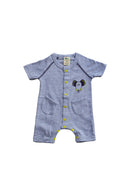 Combicourt bébé été en coton bio, vêtement été bébé bio, pyjama été bébé bio