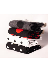 Lot chaussettes pois