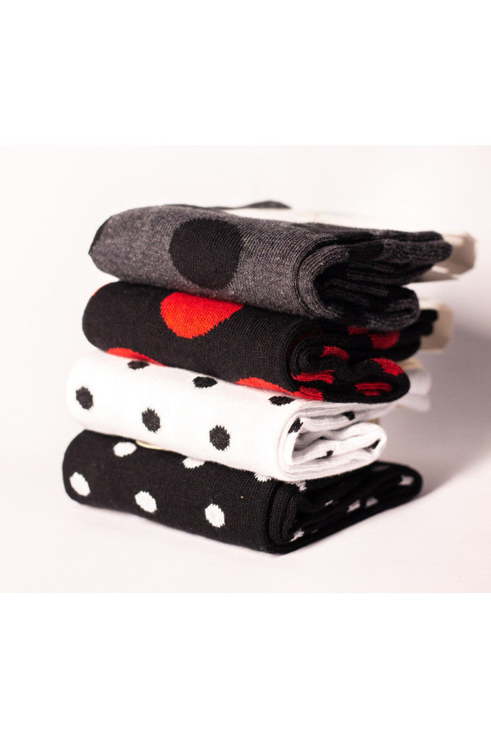 Lot chaussettes pois