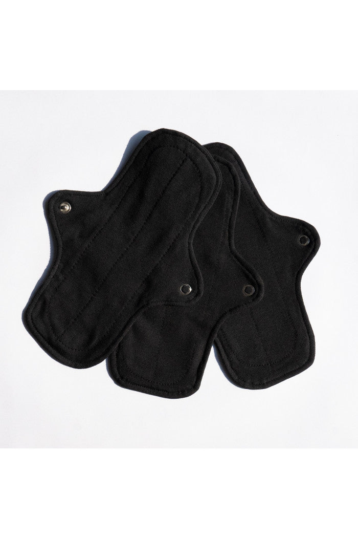 Lot de 3 serviettes hygiéniques lavables - flux abondant