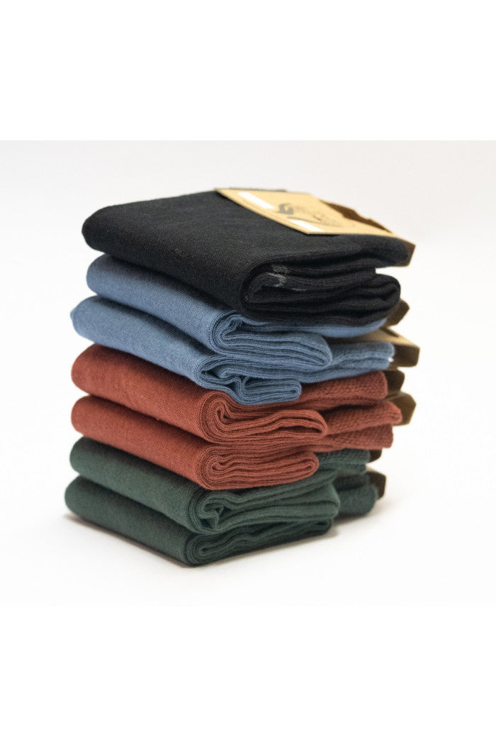 lot de chaussettes en coton biologique, semainier chaussettes, chaussettes coton, chaussettes pas cher