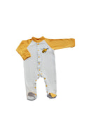 Pyjama Abeille Coton Bio, dors bien, pyjama bio, pyjama bébé, pyjama écru
