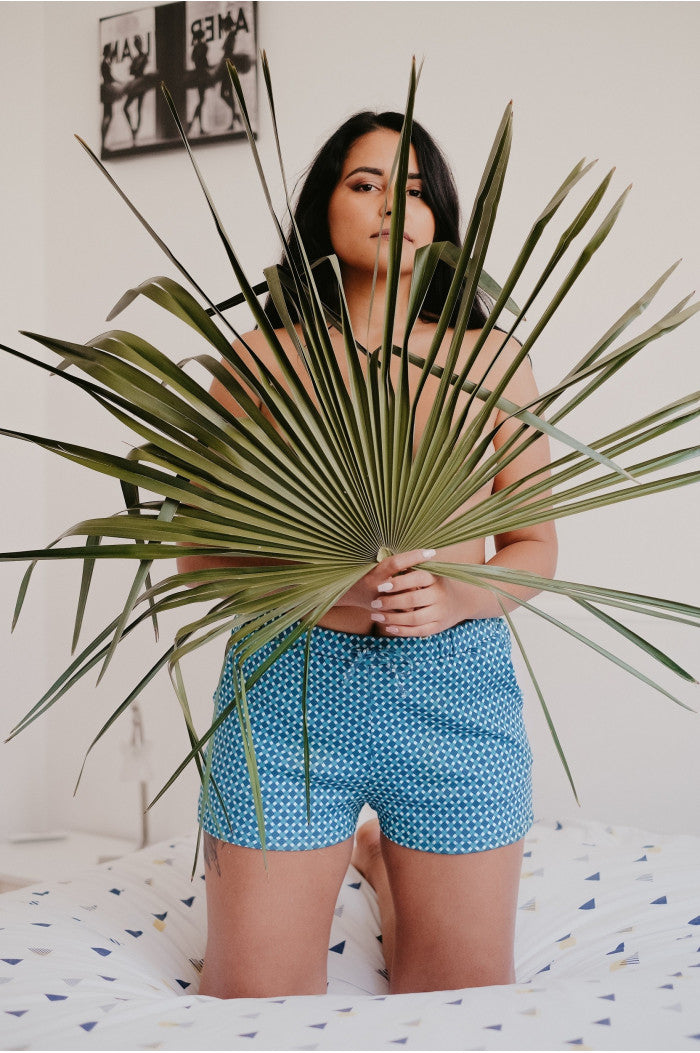 Short de nuit, short de pyjama, short en coton, short femme, short Peau-Ethique-20